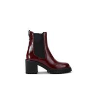 Carvela 'mega' Leather Boots In Red Red 8