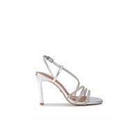 Carvela Women's 'Paparazza Jewel Heel' Fabric Heels in Silver | Size: 7