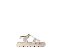 Carvela Women's 'Pavilion T Bar' Leather Sandals in Gold | Size: 7 Carvela Gold 7