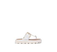 Carvela Women's 'Pavilion T Bar Mule' Leather Flats in White | Size: 5 Carvela White 5