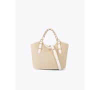 Carvela Raffia Mini Tote Bag Beige