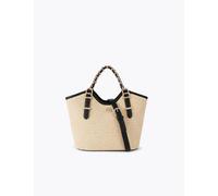 Carvela Raffia Mini Tote Bag Black