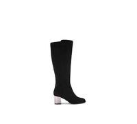 Carvela 'royale High' Fabric Boots In Black Black 3