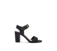 Carvela Womens Carvela Sadie 2 Textured Heeled Faux-Leather Sandals Black Eur 39 / 6 UK Women