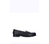 Carvela 'snap' Leather Flats In Black Black 3