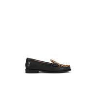 Carvela 'snap' Leather Flats In Black Black 4