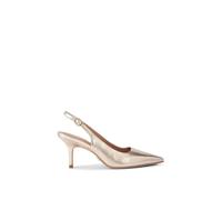 Carvela Womens Carvela Spirit Metallic Faux-Leather Slingback Courts Gold Eur 40 / 7 UK Women