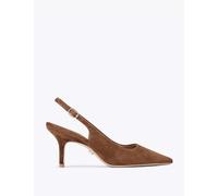 Carvela Suede Slingback Court Shoes Brown