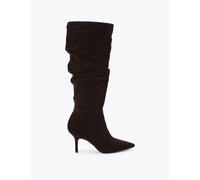 Carvela Suede Stiletto Heel Slouch Knee High Boots Brown