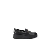 Carvela 'vista Loafer' Leather Flats In Black Black 8