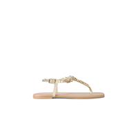 Carvela Women's 'Alta Sandal' Leather Sandals in Gold | Size: 8 Carvela Gold 8