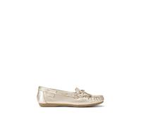 Carvela Women's 'Barca Loafer' Leather Flats in Gold | Size: 4 Carvela Gold 4