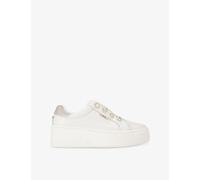 Carvela Women's 'Connected Laceless Coin' Leather Trainers in White | Size: 8 Carvela White 8
