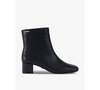 Carvela Womens Carvela Rene Logo-Badge Heeled Leather Ankle Boots Black Eur 39 / 6 UK Women