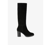 Carvela Womens Carvela Silver Suede Heeled Knee-High Boots Black Eur 40 / 7 UK Women