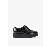 Carvela Womens Carvela Strada Faux Patent-Leather Platform Brogues Black Eur 36 / 3 UK Women
