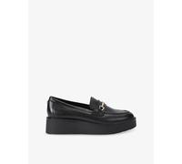 Carvela Womens Carvela Vista Leather Platform Loafers Black Eur 37 / 4 UK Women