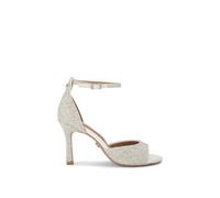 Carvela Women's 'Corletta Sandal' Fabric Heels in Silver | Size: 5