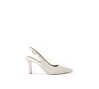 Carvela Women's 'Corletta Sling Court' Fabric Heels in White | Size: 8