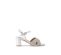 Carvela Women's 'Divine Block Wf' Sandals in Silver | Size: 8 Carvela Silver 8