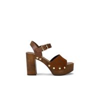 Carvela Women's 'Festa Block' Suede Heels in Tan | Size: 4 Carvela Tan 4