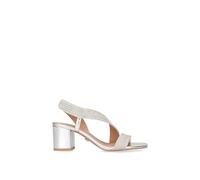 Carvela Women's 'Gala Block Jewel 60' Heels in Silver | Size: 4 Carvela Silver 4