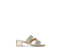 Carvela Women's 'Gala Block Mule' Fabric Heels in Gold | Size: 3 Carvela Gold 3
