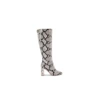 Carvela Women's 'Jackpot Knee' Snake Print Boots in Black | Size: 3 Carvela Black 3