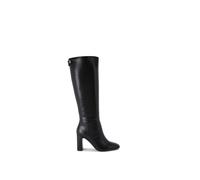 Carvela Womens Carvela Jackpot Wide-Fit Faux-Leather Heeled Knee-High Boots Black Eur 37 / 4 UK Women