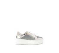 Carvela Women's 'Jive Zip' Trainers in Silver | Size: 6 Carvela Silver 6