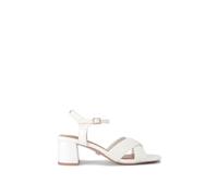Carvela Women's 'Krypton Weave Block' Heels in Cream | Size: 6 Carvela Cream 6