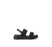 Carvela Women's 'Krypton Weave' Leather Sandals in Black | Size: 8 Carvela Black 8