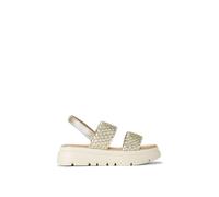 Carvela Women's 'Krypton Weave' Leather Sandals in Gold | Size: 5 Carvela Gold 5