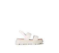 Carvela Women's 'Krypton Weave' Leather Sandals in White | Size: 4 Carvela White 4