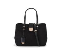 Carvela Women's 'Maria Midi Weave' Suedette Bag in Black