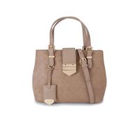 Carvela Women's 'Maria Mini Weave' Suedette Bag in Taupe