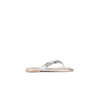 Carvela Women's 'Marina Flat Sandal' Sandals in Silver | Size: 3 Carvela Silver 3