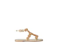 Carvela Women's 'Organza Sandal' Leather Sandals in Gold | Size: 5
