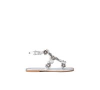 Carvela Women's 'Organza Sandal' Leather Sandals in Silver | Size: 5