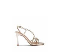 Carvela Women's 'Paparazza Jewel Heel' Fabric Heels in Gold | Size: 4