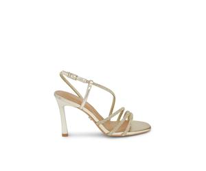 Carvela Women's 'Paparazza Jewel Wide Fit' Fabric Heels in Gold | Size: 7