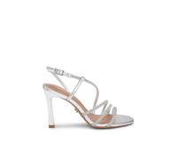 Carvela Women's 'Paparazza Jewel Wide Fit' Fabric Heels in Silver | Size: 3