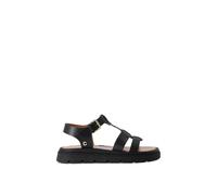 Carvela Women's 'Pavilion T Bar' Leather Sandals in Black | Size: 6 Carvela Black 6
