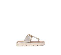 Carvela Women's 'Pavilion T Bar Mule' Leather Flats in Gold | Size: 7 Carvela Gold 7