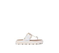 Carvela Women's 'Pavilion T Bar Mule' Leather Flats in White | Size: 7 Carvela White 7