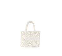 Carvela Women's 'Salerno Midi Tote' Silk Blend Bag in Cream Carvela Cream