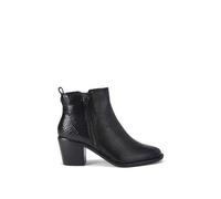 Carvela Women's 'Secil' Leather Lizard Print Boots in Black | Size: 8
