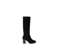 Carvela Womens Carvela Silver Suede Heeled Knee-High Boots Black Eur 39 / 6 UK Women