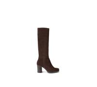 Carvela Womens Carvela Silver Suede Heeled Knee-High Boots Brown Eur 41 / 8 UK Women