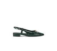 Carvela Women's 'Valentina Loafer' Croc Print Sandals in Green | Size: 8 Carvela Green 8